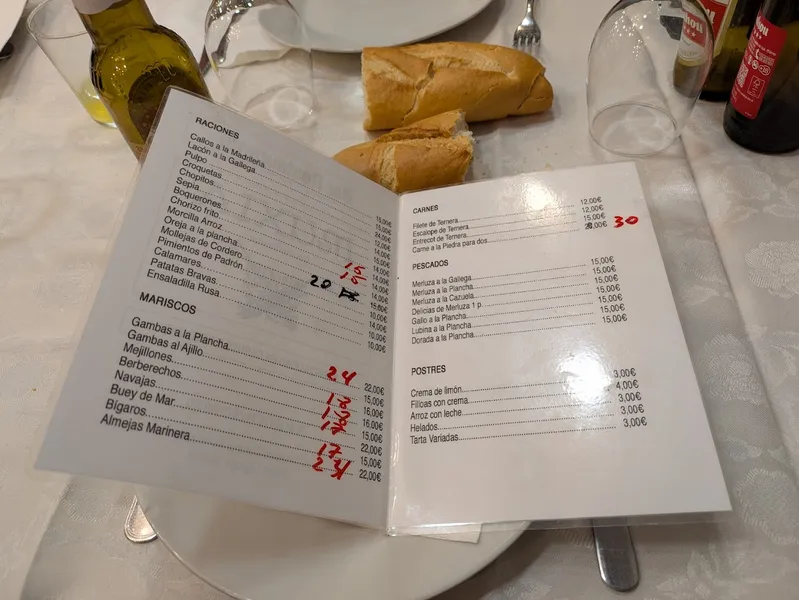 menu 0 of Muxia