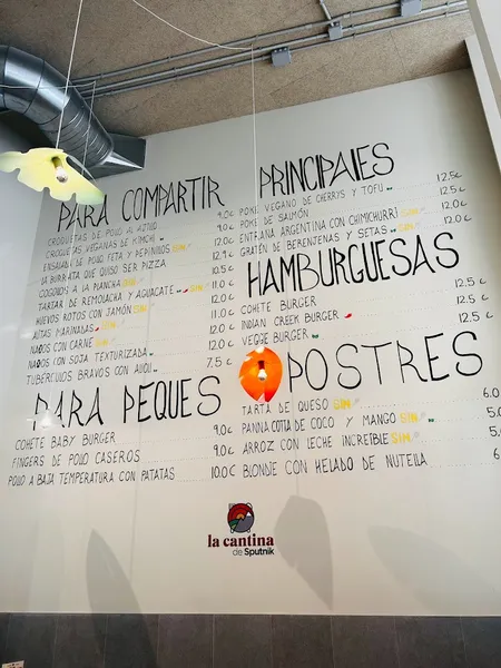 menu 1 of La Cantina de Sputnik Legazpi - Restaurante saludable Madrid