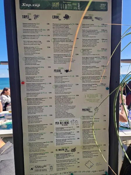 menu 1 of Xup Xup