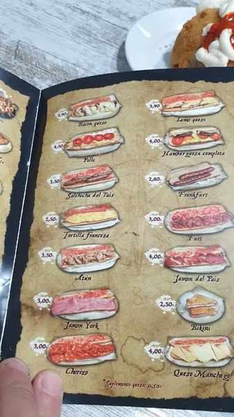 menu 2 of Bar Piñol