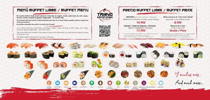 menu 0 of Tairyo Kaiten Sushi