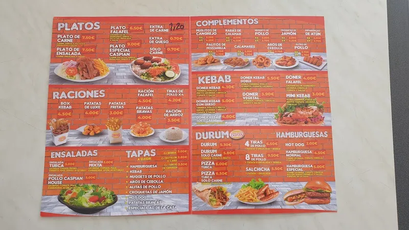 menu 0 of Donner Kebab Caspian