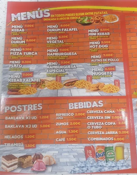menu 1 of Donner Kebab Caspian