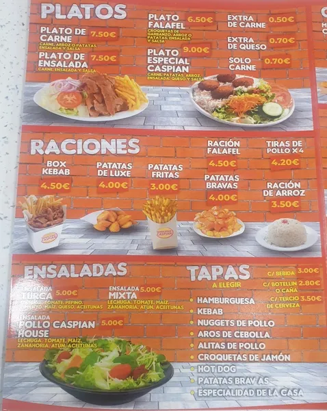 menu 2 of Donner Kebab Caspian