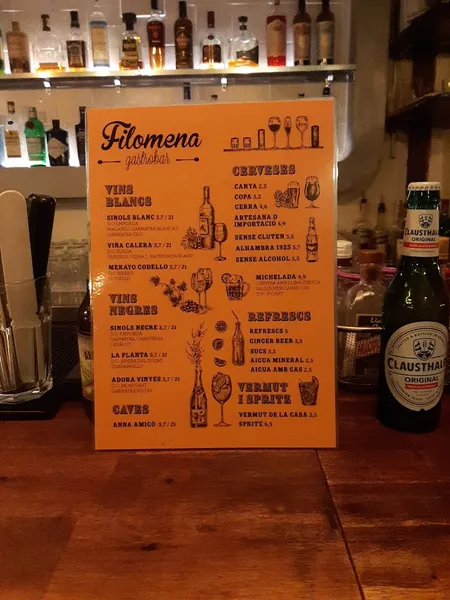 menu 2 of Filomena Gastrobar | Tapas Sant Antoni