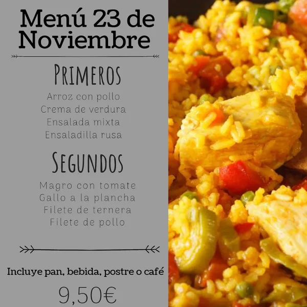 menu 1 of Churrería San Pascual