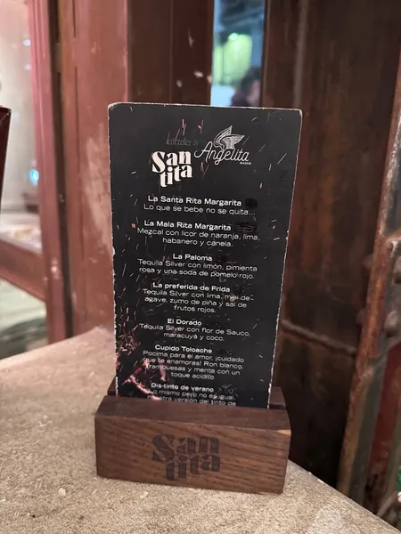 menu 2 of Santita Virgen de los Peligros