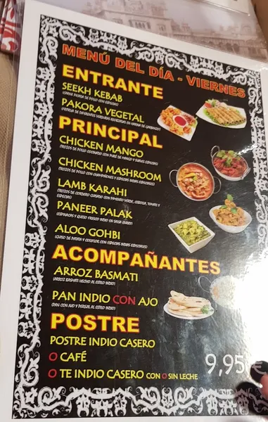 menu 0 of La Mula de Moscú