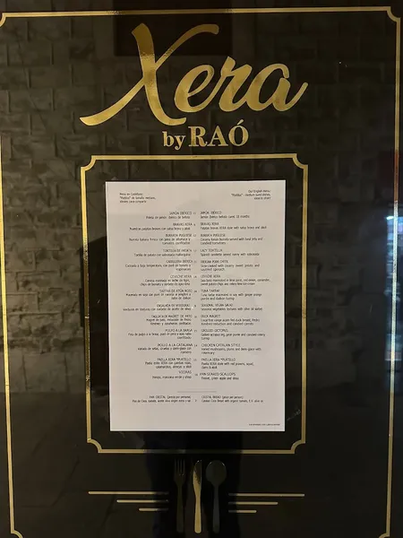 menu 0 of Xera Restaurant