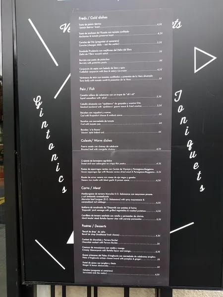 menu 2 of La Prudencia del Raval