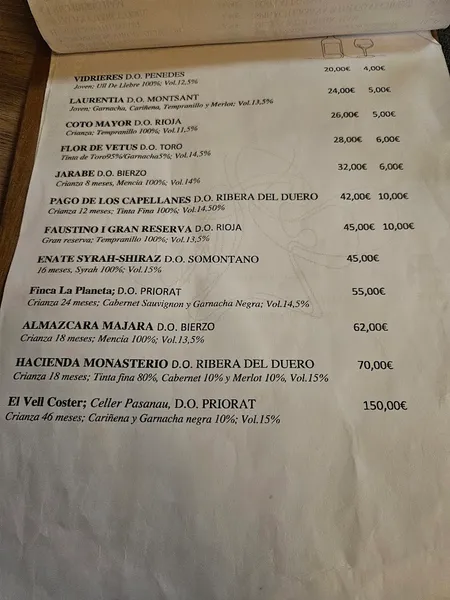 menu 2 of Alegoría Restaurante Barcelona