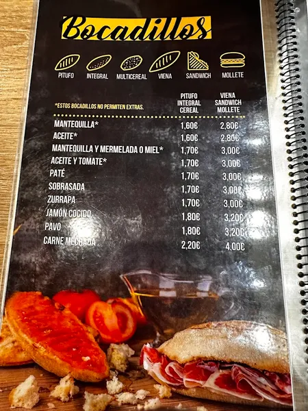 menu 1 of Tejeringo's Coffee