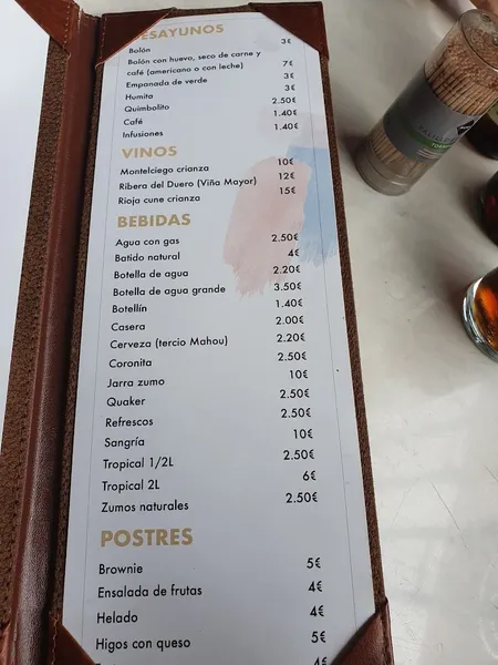 menu 0 of Restaurante El rondador