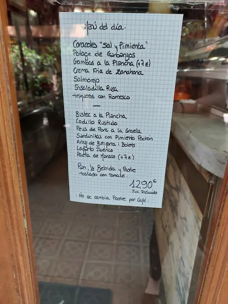 menu 2 of Restaurant L'Antic Magatzem