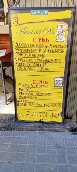 menu 2 of Celler de l'estevet