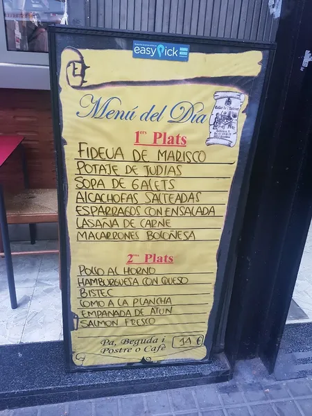 menu 1 of Celler de l'estevet