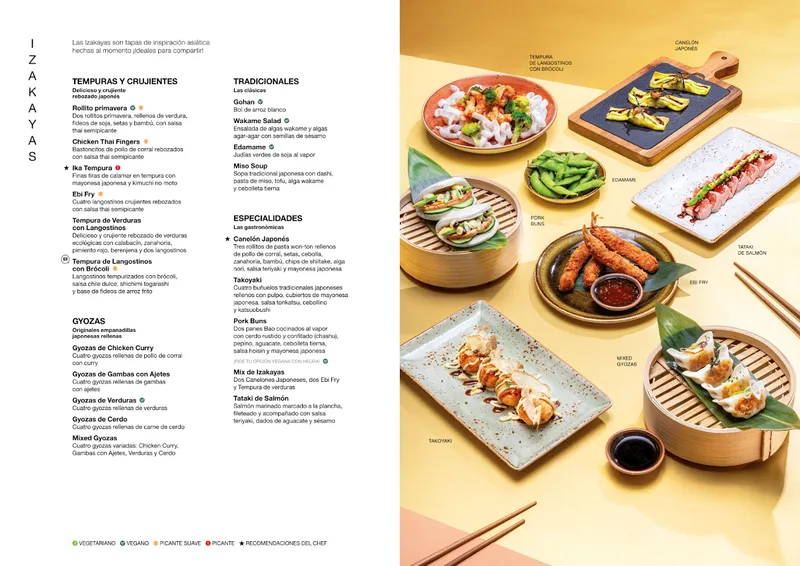 menu 1 of UDON La Gavia