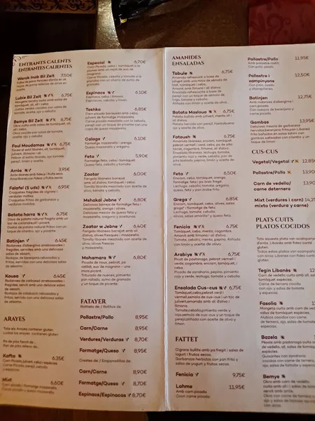 menu 0 of Fenicia