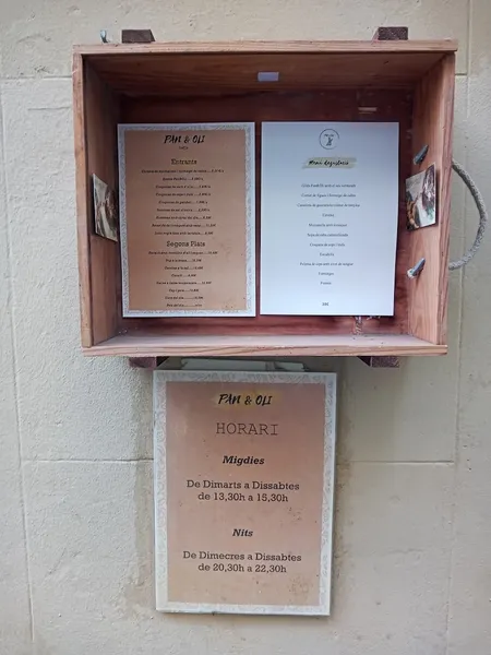 menu 1 of LA GUINGUETA del Pan&Oli