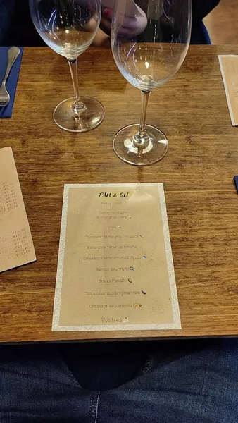 menu 2 of LA GUINGUETA del Pan&Oli