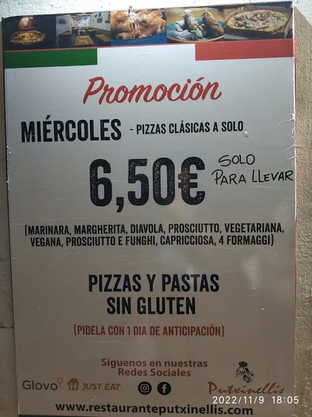 menu 2 of Restaurante Putxinel·lis