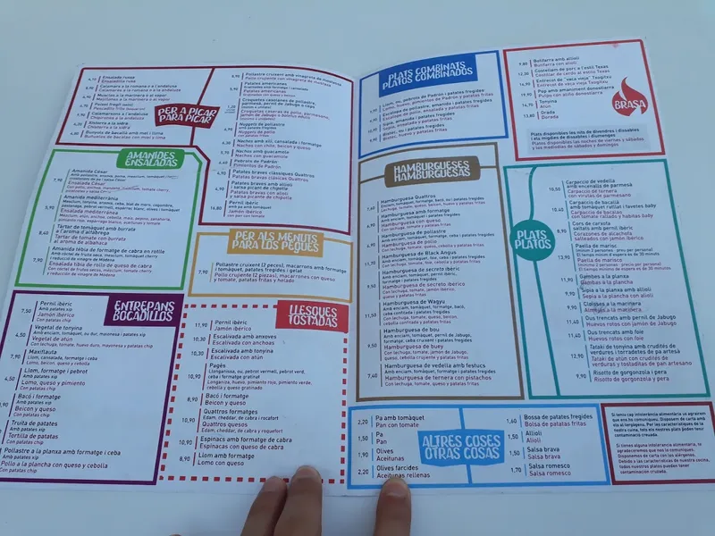 menu 0 of Quattros Cervecería