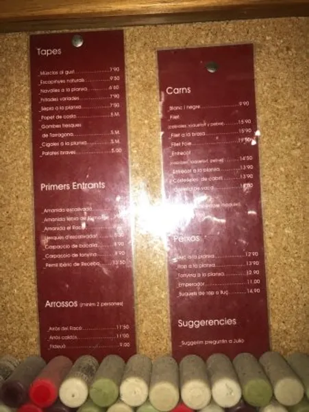 menu 2 of Restaurante Racó de L'Abat