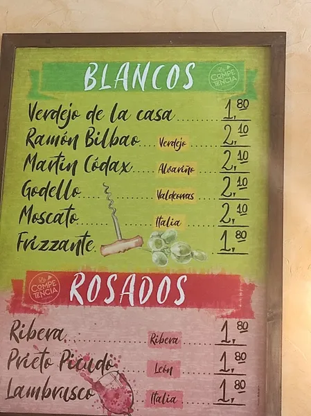 menu 0 of Pizzería la Competencia