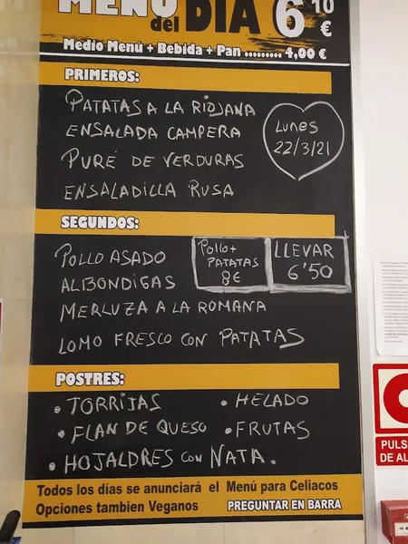 menu 2 of Pizzería la Competencia