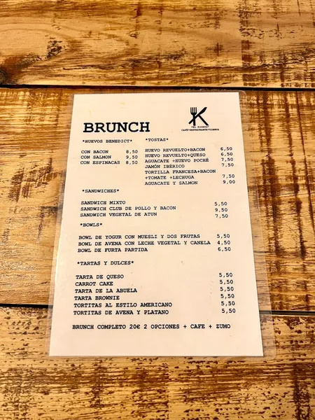 menu 0 of El Kiosco de Paty