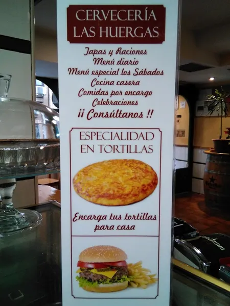 menu 1 of Cervecería Las Huergas