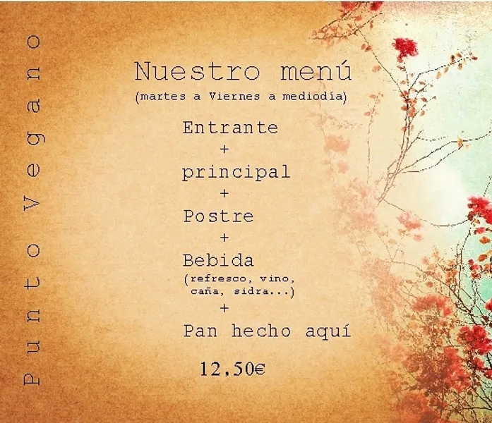 menu 0 of Punto Vegano
