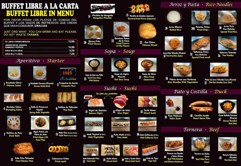 menu 0 of Restaurante Casa Yong - Alicante