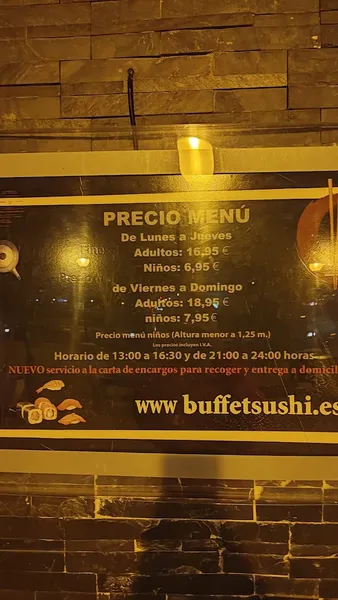 menu 2 of Restaurante Ying | Sushi buffet con carta a domicilio y llevar