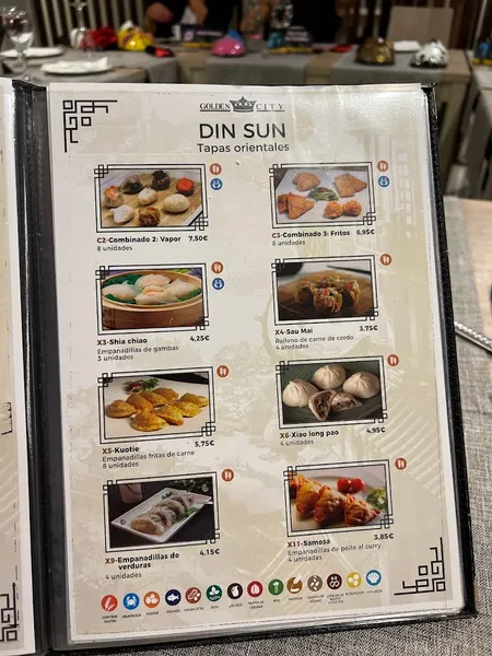 menu 0 of GOLDEN CITY. Alacant