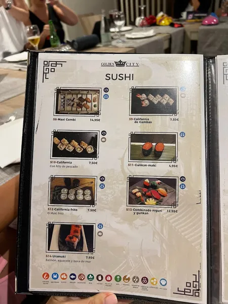 menu 1 of GOLDEN CITY. Alacant
