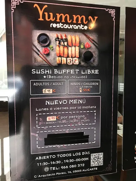 menu 1 of Restaurante Yummy