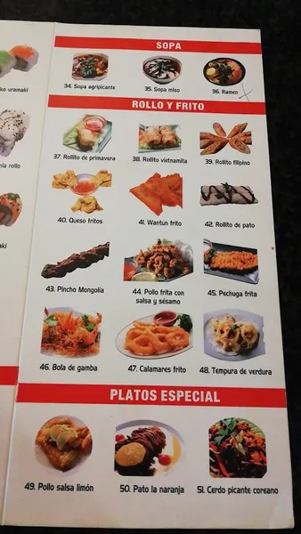menu 2 of Restaurante Yummy
