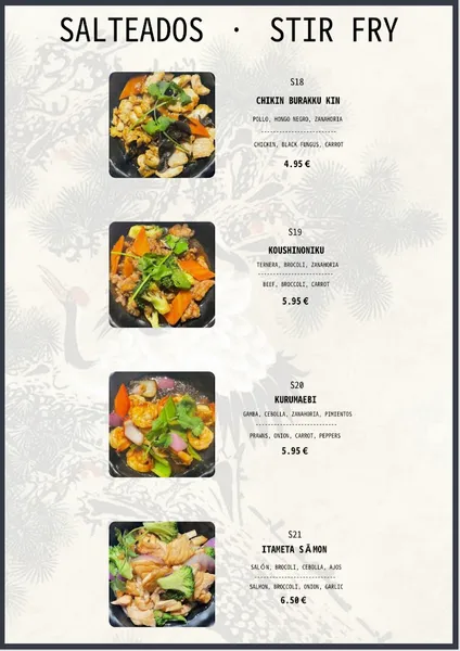 menu 1 of Tailang ramen & arroz