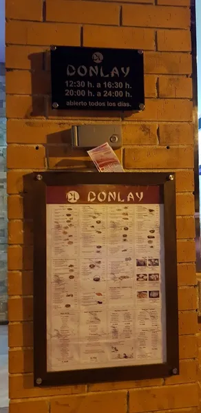 menu 2 of Restaurante DonLay