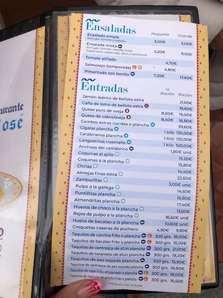 menu 0 of Bar Restaurante Juan José