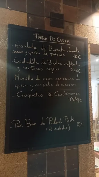 menu 0 of Restaurante Noviembre