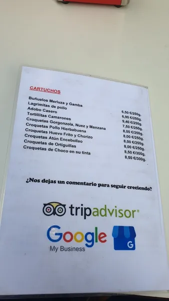 menu 0 of Cervecería El Gallo Negro