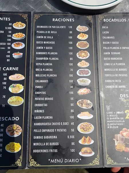 menu 2 of Chigar