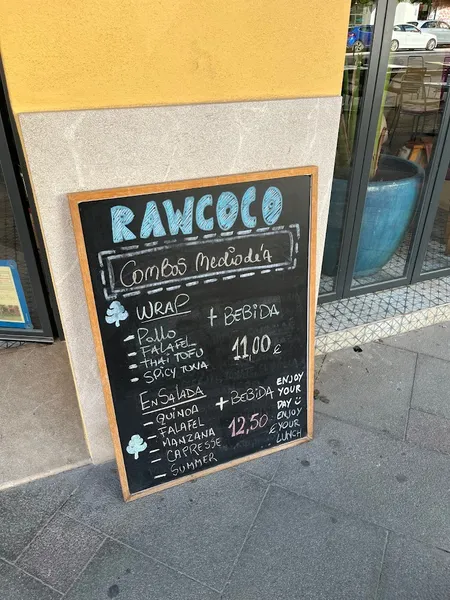 menu 2 of Rawcoco Green Bar
