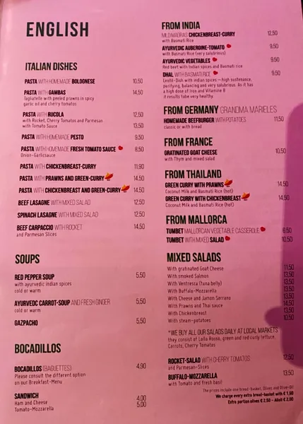 menu 2 of Bar Cafè Coto