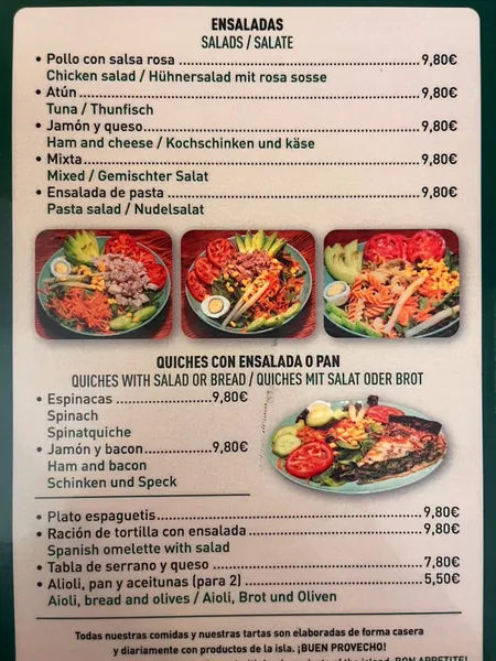 menu 2 of Café Verde