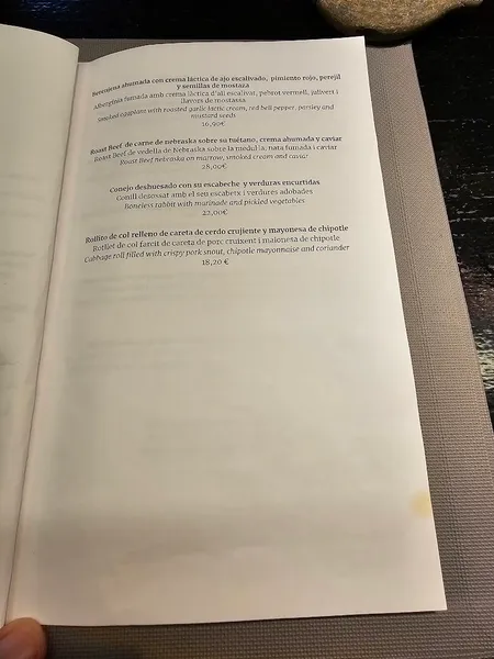 menu 0 of Capet Restaurant