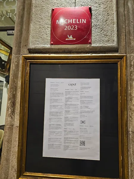 menu 1 of Capet Restaurant
