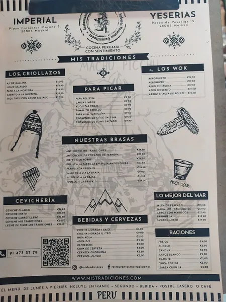 menu 1 of Restaurante Mis Tradiciones